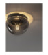 Ebony 31.5cm Globe Ceiling Light Smokey Grey Matt Black E27 1x12W-5