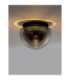 Ebony 24.5cm Globe Ceiling Light Smokey Grey Matt Black E27 1x12W-4