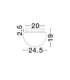 Ebony 24.5cm Globe Ceiling Light Smokey Grey Matt Black E27 1x12W-7