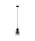 Blacu Dome Pendant Ceiling Light Smokey Grey Black E27 1x12W-1