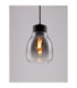 Blacu Dome Pendant Ceiling Light Smokey Grey Black E27 1x12W-4