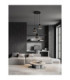 Blacu Cluster Pendant Ceiling Light Smokey Grey Black E27 3x12W-2