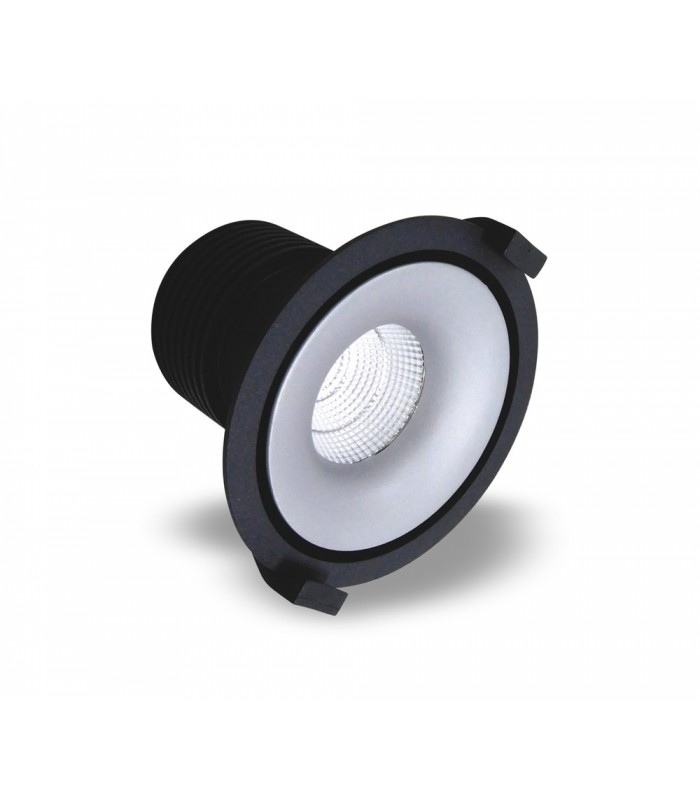 LED Recessed Round Downlight, Black/Silver, 40 deg. Beam Angle, 840lm, 5000K, IP20, DRIVER NOT INC. - 6