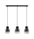 Blacu Bar Pendant Ceiling Light Smokey Grey Black E27 3x12W-1