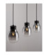 Blacu Bar Pendant Ceiling Light Smokey Grey Black E27 3x12W-7