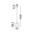Abbacus Globe Pendant Ceiling Light Smokey Matt Black E27 1x12W-6