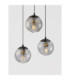 Abbacus Cluster Pendant Ceiling Light Smokey Matt Black E27 3x12W-5