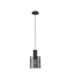 Mirbi Dome Pendant Ceiling Light Smokey Sandy Black E27 1x12W-1