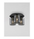 Mirbi Shade Cluster Ceiling Light Smokey Sandy Black E27 3x12W-4