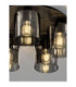 Mirbi Shade Cluster Ceiling Light Smokey Sandy Black E27 5x12W-7