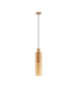 Zoella Slim Pendant Ceiling Light Gold Amber E27 1x12W-1