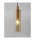 Zoella Slim Pendant Ceiling Light Gold Amber E27 1x12W-5