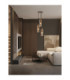 Zoella Cluster Pendant Ceiling Light Gold Amber E27 3x12W-2