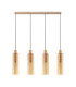 Zoella Bar Pendant Ceiling Light Gold Amber E27 4x12W-1