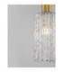 Certa Slim Pendant Ceiling Light Clear Structured Gold E27 1x12W-2