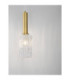 Certa Slim Pendant Ceiling Light Clear Structured Gold E27 1x12W-6
