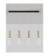 Certa Bar Pendant Ceiling Light Clear Structured Gold E27 4x12W-3