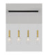 Certa Bar Pendant Ceiling Light Clear Structured Gold E27 4x12W-4