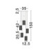 Certa Cluster Pendant Ceiling Light Clear Structured Gold E27 5x12W-10