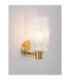 Certa Wall Lamp Clear Structured Gold E27 1x12W-6
