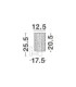 Certa Wall Lamp Clear Structured Gold E27 1x12W-7