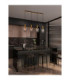 Maho Bar Pendant Ceiling Light Smokey Brass Gold E27 4x12W-2