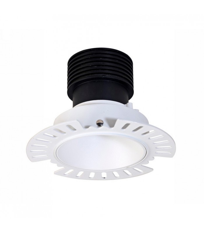 LED Recessed Downlight, White Trimless, 40 deg. Beam Angle, 780lm, 4000K, IP20, DRIVER NOT INC. - 4