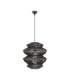 Nua 40cm Wire Frame Pendant Ceiling Light Sandy Black E27 1x12W-1