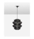 Nua 40cm Wire Frame Pendant Ceiling Light Sandy Black E27 1x12W-3