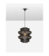 Nua 40cm Wire Frame Pendant Ceiling Light Sandy Black E27 1x12W-4