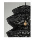 Nua 50cm 4 Level Wire Frame Pendant Ceiling Light Sandy Black E27 1x12W-2