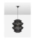 Nua 50cm 4 Level Wire Frame Pendant Ceiling Light Sandy Black E27 1x12W-3