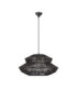 Nua 50cm 2 Level Wire Frame Pendant Ceiling Light Sandy Black E27 1x12W-1