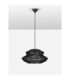 Nua 50cm 2 Level Wire Frame Pendant Ceiling Light Sandy Black E27 1x12W-3