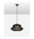 Nua 50cm 2 Level Wire Frame Pendant Ceiling Light Sandy Black E27 1x12W-4