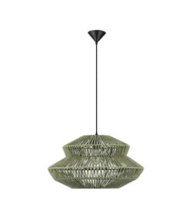 Nua Wire Frame Pendant Ceiling Light Green Sandy Black E27 1x12W-1