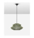Nua Wire Frame Pendant Ceiling Light Green Sandy Black E27 1x12W-3