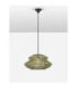 Nua Wire Frame Pendant Ceiling Light Green Sandy Black E27 1x12W-4