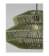Nua Wire Frame Pendant Ceiling Light Green Sandy Black E27 1x12W-6