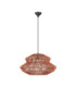 Nua Wire Frame Pendant Ceiling Light Orange Sandy Black E27 1x12W-1