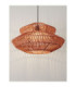 Nua Wire Frame Pendant Ceiling Light Orange Sandy Black E27 1x12W-5
