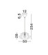 Nua Wire Frame Pendant Ceiling Light Orange Sandy Black E27 1x12W-6