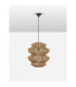 Nua 40cm Wire Frame Pendant Ceiling Light Natural Sandy Black E27 1x12W-3