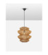 Nua 40cm Wire Frame Pendant Ceiling Light Natural Sandy Black E27 1x12W-4