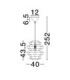 Nua 40cm Wire Frame Pendant Ceiling Light Natural Sandy Black E27 1x12W-7