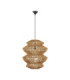 Nua 50cm 4 Level Wire Frame Pendant Ceiling Light Natural Sandy Black E27 1x12W-1