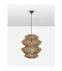 Nua 50cm 4 Level Wire Frame Pendant Ceiling Light Natural Sandy Black E27 1x12W-3