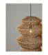 Nua 50cm 4 Level Wire Frame Pendant Ceiling Light Natural Sandy Black E27 1x12W-7