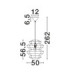 Nua 50cm 4 Level Wire Frame Pendant Ceiling Light Natural Sandy Black E27 1x12W-8