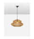 Nua 50cm 2 Level Wire Frame Pendant Ceiling Light Natural Sandy Black E27 1x12W-4